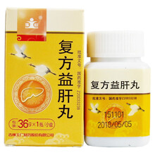 玉仁 复方益肝丸 36g 本品用于湿热毒蕴所致的胁肋胀痛、黄疸、口干口苦、苔黄脉弦，急、慢性肝炎见上 3盒】