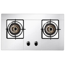 京浦莱斯 燃气灶双灶液化气灶天然气灶煤气炉台式嵌入式煤气灶炉具灶具双灶带熄火保护燃气灶升级大火力 不锈钢纯铜火盖4.5KW火力OP07 液化气20Y