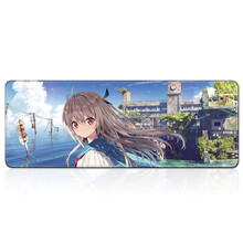 WKUK  鼠标垫超大号游戏动漫二次元女生鼠标垫键盘垫加厚桌垫 风平浪静的明日 400*900*3mm