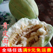老品种面瓜种籽黄皮黑皮花皮面瓜种子露地生吃甜瓜香瓜四季可留种 青皮面瓜120粒原装