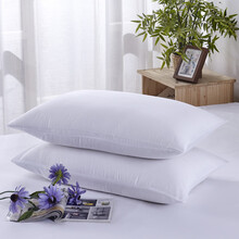 简约纯色纯棉枕头套大枕头套 单人大号枕套60*90cm一对 白色60*90一对