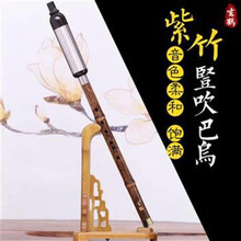 巴乌竖吹调调紫竹演奏型成人初学 g调+盒子+中国结+指法表+教材