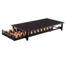 适用于nespresso奈斯咖啡胶囊收纳盒储存抽屉抽拉式40/50 40粒黑色HN3007