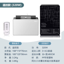 超声波洗碗机家用小型水槽一体洗菜神器台式免安装自动果蔬清洗机 遥控款(320W功率)