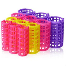 手动发卷筒卷发器大卷女卷头发塑料卷筒自粘内做发型波浪干湿两用发卷1 中号2.5cm(一袋10个装)