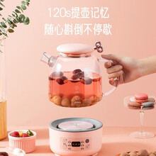 美的（Midea）养生壶电水壶烧水壶煮茶壶花茶壶热水壶 多功能煮水壶开水壶玻璃水壶 小型花茶壶0.8升