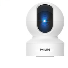 飞利浦200万像素监控摄像头家庭安防网络监控器2K画质360度室内高清无线wifi手机远程摄像机 微光全彩 标配
