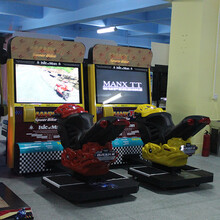 电玩城设备仿真方向盘游戏机大型赛车游戏厅电玩体感模拟驾驶投币游艺机九成新 曼岛摩托一组(九成新)