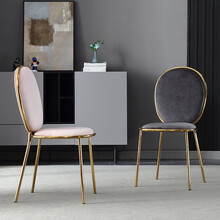 印象绿芙 北欧餐椅ins少女家用网红化妆梳妆台椅子卧室现代简约美容院美甲靠背轻奢椅子 定制颜色联系客服