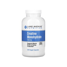 Lake Avenue Nutrition 一水肌酸 750 毫克 240 粒素食胶囊