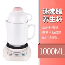 养生壶小型炖杯全自动电煮杯办公室煲汤煮粥宿舍加热宿舍杯电炖盅 1.0L陶瓷杯