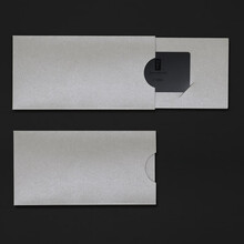 季肋（JILEI）现货vip会员卡卡套盒 定制加厚烫金礼品卡小信封大闸蟹卡卡片制作 银色 抽屉款(10个)