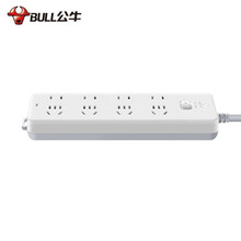 公牛（BULL） 插座/带儿童保护门 新国标/插线板/插排/排插 GN-403 8位总控开关全长5米