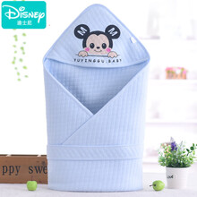 【品牌上新】迪士尼 新生儿抱被春秋夏季纯棉薄款初生婴儿包被包单产房包裹布宝宝被子 蓝色米奇抱被90*90CM 90x90cm