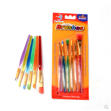 复活节彩蛋白色彩绘鸡蛋壳鹅蛋儿童diy画画彩蛋白蛋绘涂鸦 糖果色六件套笔刷1套