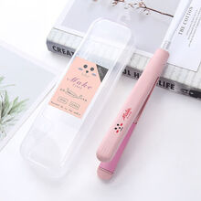 学生迷你干湿直卷发器电夹板直板夹直发卷发两用刘海神器小型懒人 少女粉+收纳盒(直卷两用) 拍一发二+工具10件套