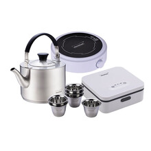 慕厨（Momscook） 智能保洁盒 茶具 奶瓶收纳 杀菌 烘干 一键消毒 家用 茶具4件套