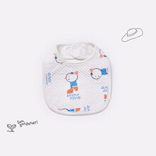 babylove婴儿围嘴口水巾U型防水防吐奶春夏秋0-3岁新生宝宝吃饭围兜 小魔术师蜜柚橘