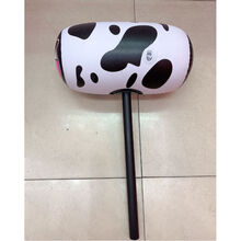 大号充气锤子节日聚会亲子互动卡通千吨锤舞台吹气打道具儿童玩具 大号奶牛充气锤