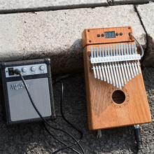 拇指琴智能亮灯拇指琴17音卡林巴琴手指琴手指钢琴 30首电箱款＋专用音箱