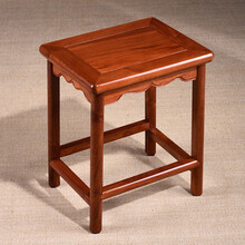 世书红木家具缅甸花梨（学名：大果紫檀）实木凳子客厅木头凳餐凳高脚凳创意梳妆凳家用四方凳实木方凳板凳