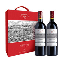 超市	
拉菲(LAFITE)传奇波尔多 赤霞珠干红葡萄酒 750ml*2瓶 双支礼盒装 法国进口红酒
