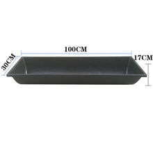 羊料槽牛羊饮水槽牛食槽饲料槽子塑胶牛羊用喂料槽采食槽养殖设备 1米精品超加厚羊槽