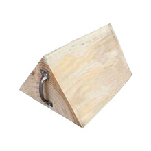 车饰界  三角木止退器大货车木头块防滑车轮定位垫木挡车器停车楔400*300*200mm