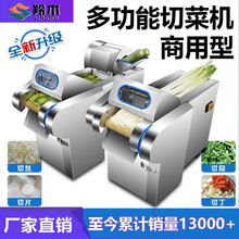 羚木 电动切菜机商用多功能食堂用蔬菜切菜机切小米椒全自动土豆切片切丝机切菜器切丁机酸菜切丝机切桑叶机 660型豪华升级款无机头
