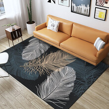 FOOJO地毯 简约客厅沙发茶几地毯北欧卧室地毯 北欧树叶160*230cm