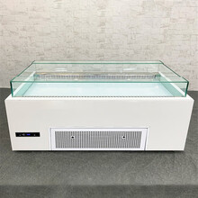 新款三明治柜敞开式冷藏柜开放式蛋糕展示柜寿司西点甜品水果保鲜 【黑色1.5米】四方玻璃