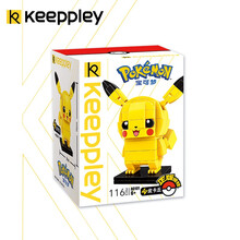 Keeppley 积木模型 皮卡丘宝可梦拼装玩具车 儿童手办公仔 生日礼物 皮卡丘A0101