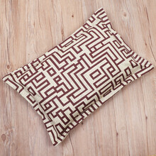 单人荞麦枕头一只装荞麦皮枕芯颈椎枕学生家用舒适荞麦壳护颈枕头 创意方块（粗布）