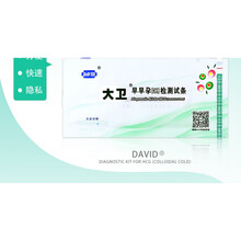 大卫早早孕测试纸10条验孕纸测孕试条检测试纸验孕棒测试怀孕HCG 大卫早早孕测试纸10条