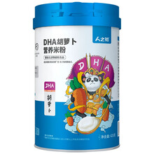 人之初 婴儿米粉 高铁米糊6-12个月宝宝营养辅食6-36个月 DHA胡萝卜425g