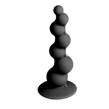 云曼 液态硅胶手动后庭肛塞拉珠扩肛器穿戴外出佩戴女用自慰器夫妻成人玩具gay男男同性恋用品情趣性工具 C款【黑色错位肛塞】配60g润滑油