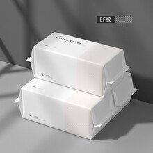 言度洗脸巾一次性一次性擦脸绵柔巾 EF纹款80抽*3包（20*20CM）