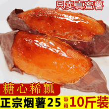 梓乐果 山东蜜薯糖心红薯新鲜10斤烟薯25号农家沙地番薯烤地瓜超甜小山芋 9斤 大果