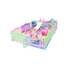 室内儿童乐园设备小型家用宝宝游乐场安全游戏围栏滑滑梯秋千组合 经典6平方