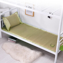 学生宿舍凉席   单人床可折叠席子0.8m0.9米夏季草xi席1.2米上下铺大学生小学生托管 单人席(一席无枕套) 1.0m(3.3英尺)床