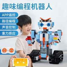 儿童编程积木拼装玩具机器人7男孩生日礼物5-12岁以上6男童8小学生9益智力10遥控积木车13小颗粒 编程机器人（351片）+拼装+APP操控