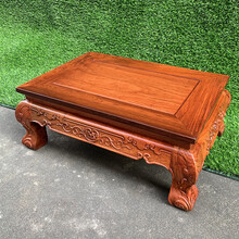 罗汉床茶桌  荼桌炕桌实木家用榻榻米沙发罗汉床飘窗台小茶几 雕花加固通榫款50×35×20