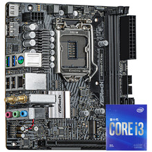 华擎（ASRock）H510M-ITX/ac主板 +英特尔（Intel）i3-10100F 4核 板U套装