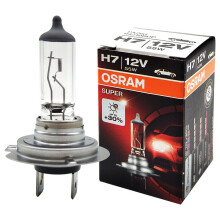 欧司朗 12V H7  汽车卤素灯泡 大灯 H7 12V 55W  增亮%30（德国产 锐界/麦克斯/致胜  (近光灯)