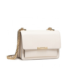 迈克·科尔斯（MICHAEL KORS）MK JADE系列 女士皮革单肩斜挎包 米白色 30S9LJ4L9L LT CREAM