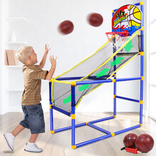 篮球架儿童可升降宝宝篮球框投篮架玩具挂式筐室内家用户外幼儿园 篮球架【赠送2个篮球+打气筒】