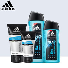 阿迪达斯男士洗面奶控油爽肤洁面乳补水保湿清洁毛孔不紧绷 【冰点沐浴露套装+泡沫洗面奶套装】