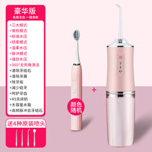 李佳琦冲牙器便携式家用正畸电动洗牙器水牙线儿童结石神器万人迷 粉高频款【4喷头3模式】电动牙刷