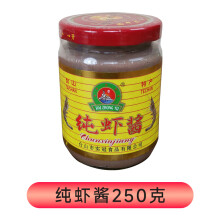 美味虾酱台山特产纯虾酱广东虾仔酱臭虾酱咸虾酱佐餐鲜美拌饭酱 纯虾酱360克