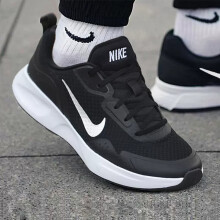 耐克（NIKE）男鞋秋季新款运动鞋简约轻便缓震网面透气休闲跑步鞋 DO6697-001/Quest 4/黑灰绿 41